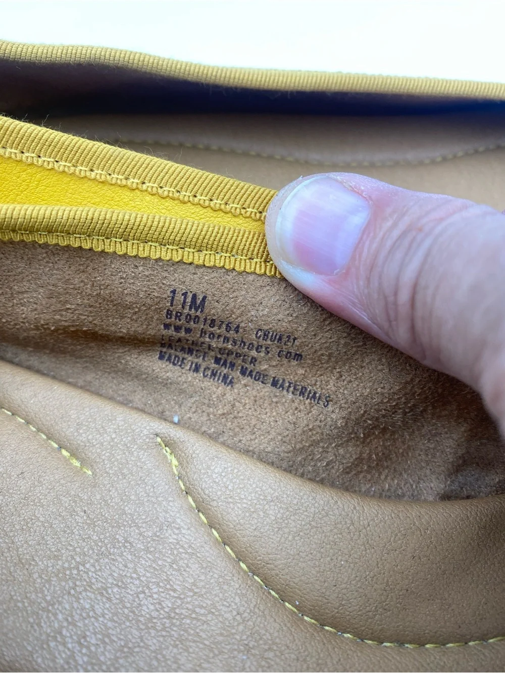 Born Women's Yellow Bow Ballet Flats